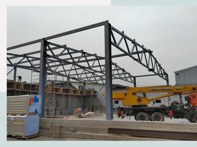 Строительство цехов в Саяногорске