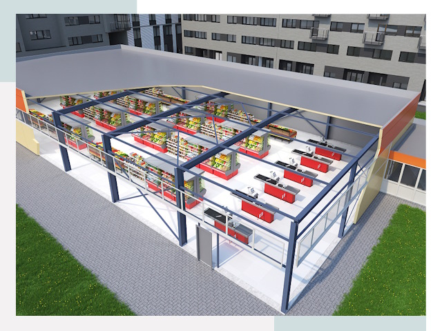 Строительство магазинов в Саяногорск от 615 руб. за м²