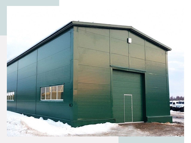 Двускатные ангары в Саяногорске