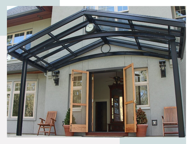 Козырьки металлические в Саяногорске