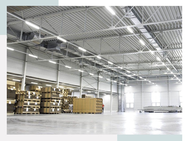 Освещение ангаров в Саяногорске